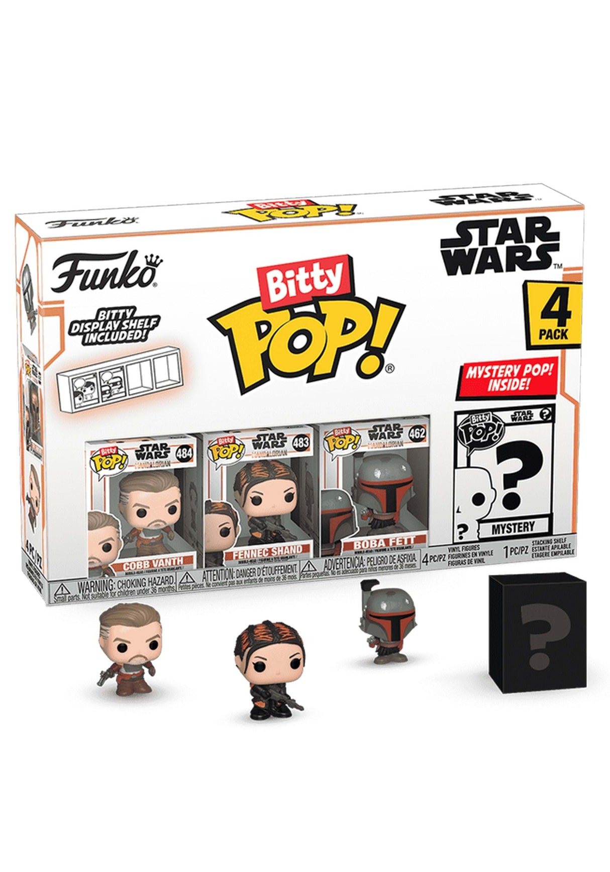 Funko Bitty POP! 4-Pack: Star Wars: the Mandalorian - Marshal Collectible Vinyl Mini-Figures
