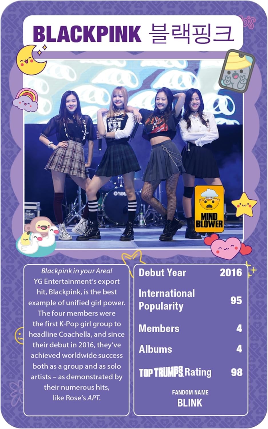 Top Trumps K-Pop Card Game Play with BTS Seventeen NJZ PSY and Jessi Educational Game Makes a Great Gift for Ages 6 Plus