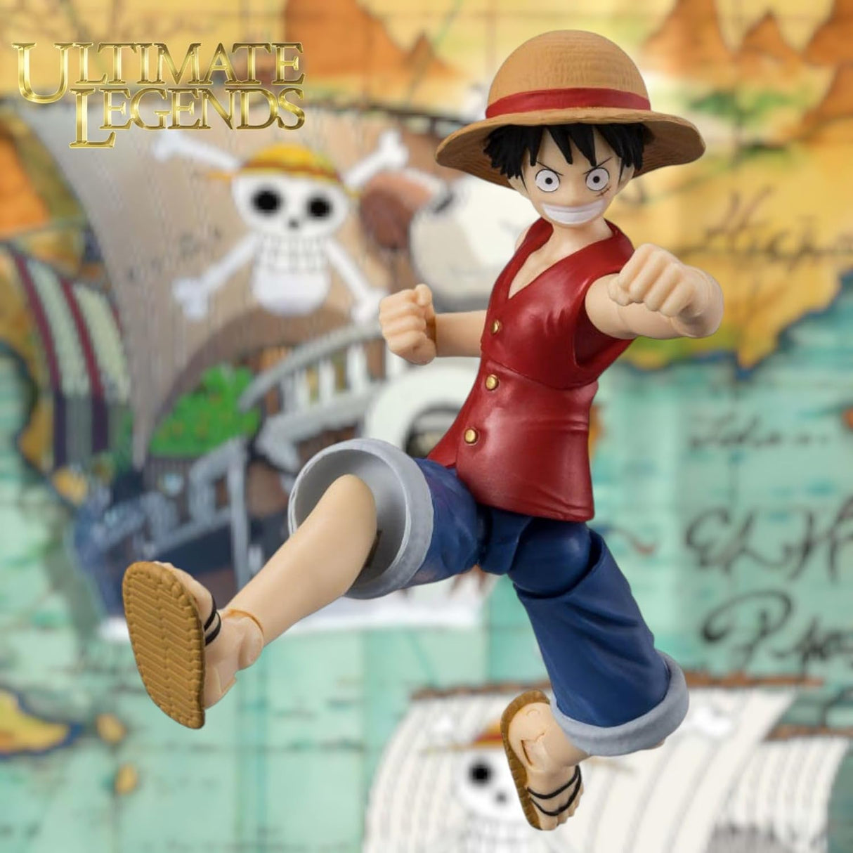 Bandai Ultimate Legends One Piece Luffy Action Figure - 12.5cm Luffy Anime Figure