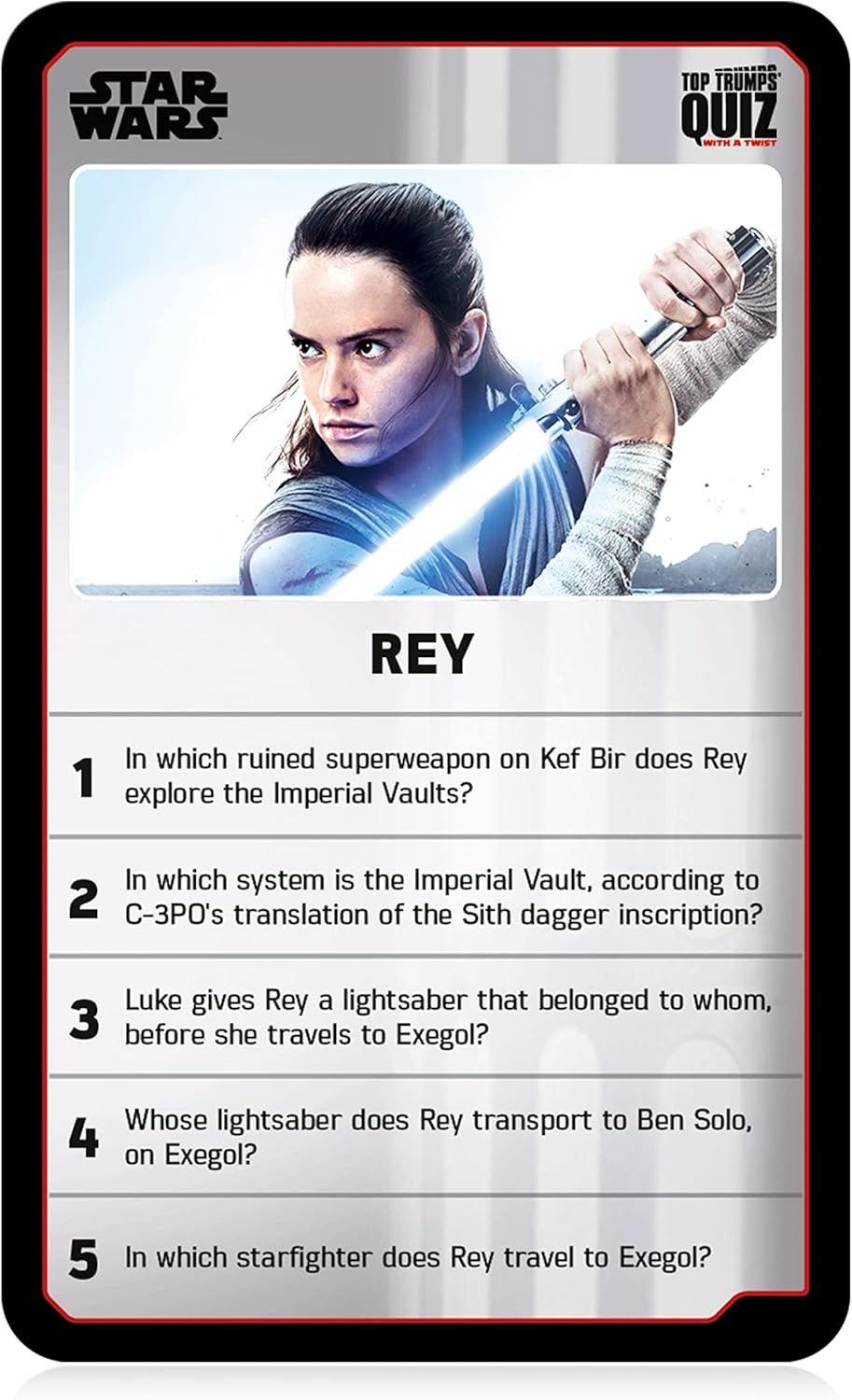 Top Trumps Star Wars Quiz Game 500 Question