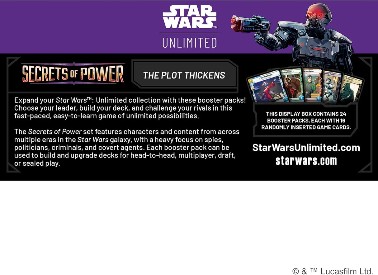 Asmodee Star Wars: Unlimited TCG Secrets of Power: Booster Box