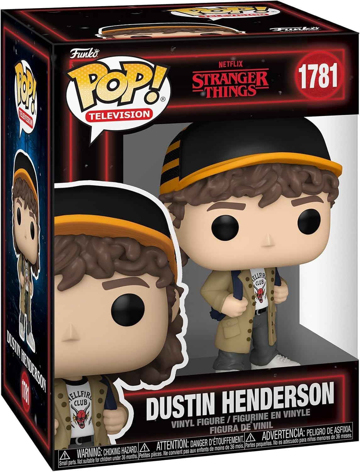 Funko POP Television: Stranger Things Dustin Henderson 4.2-in Vinyl Figure #1781