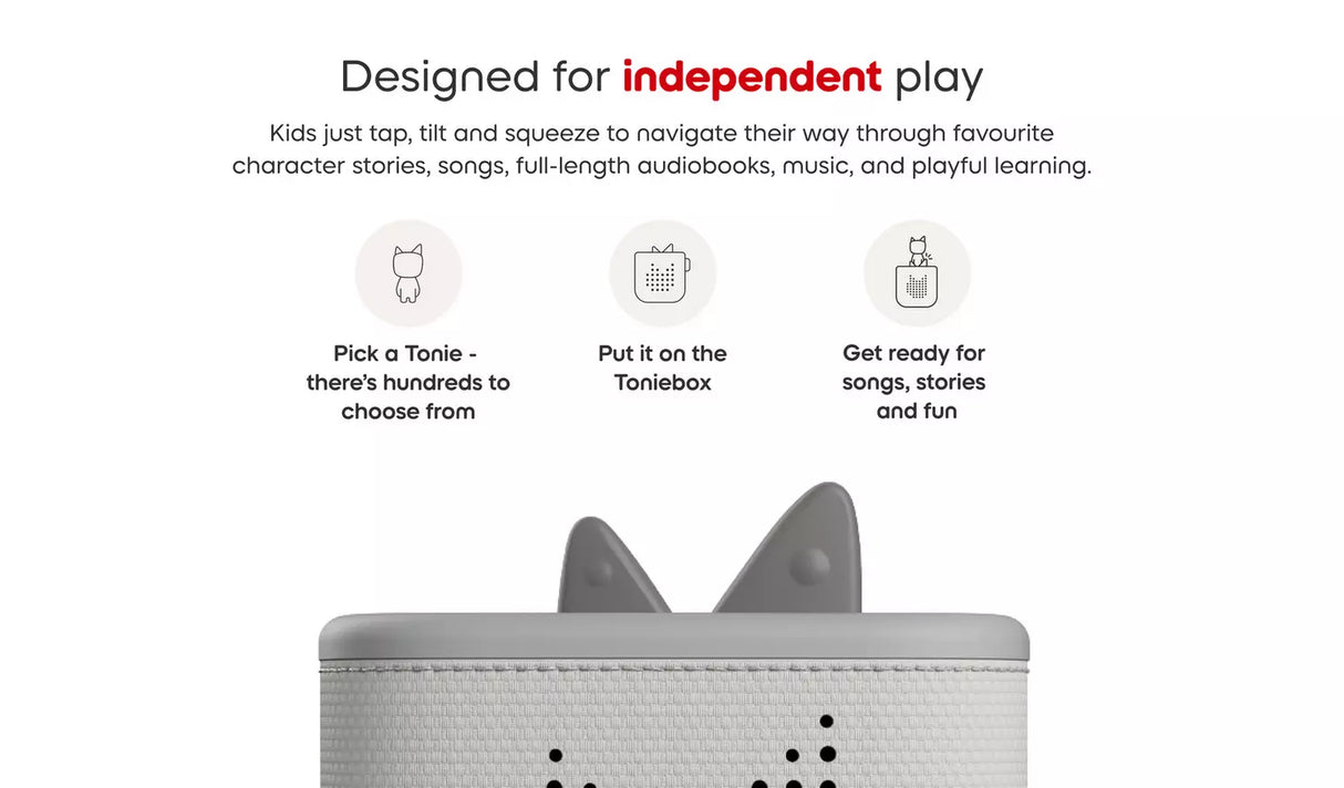 tonies Grey Toniebox2 Starter Set & Creative Tonie