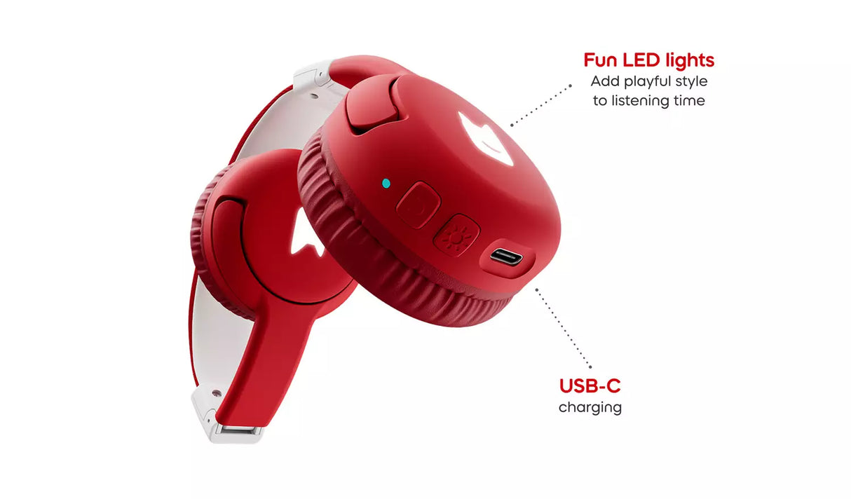tonies Red Bluetooth Headphones for Toniebox 2