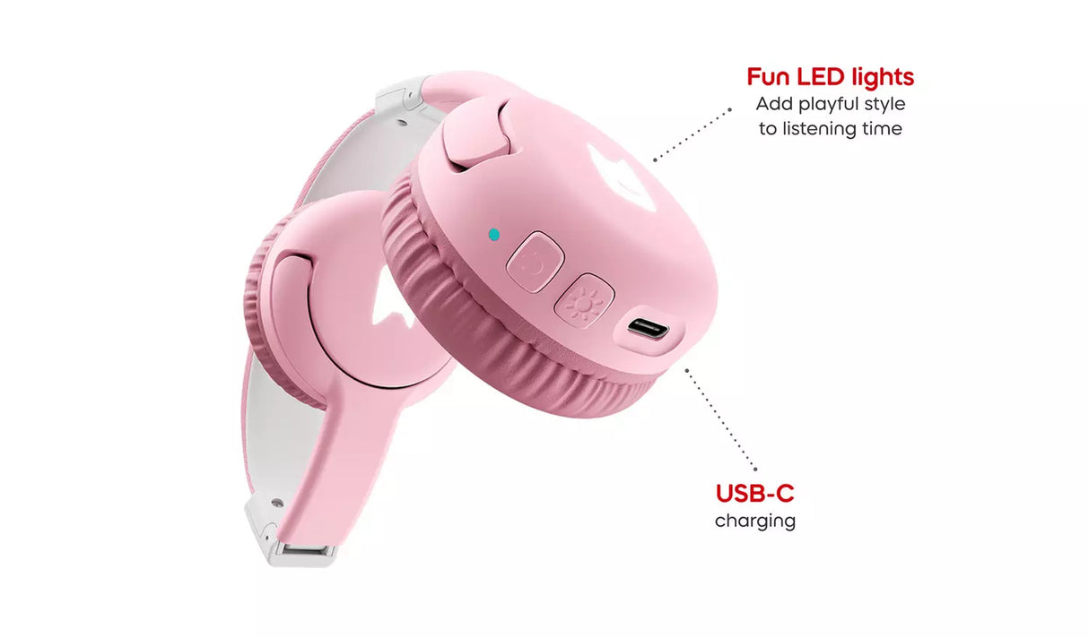 tonies Pink Bluetooth Headphones for Toniebox 2
