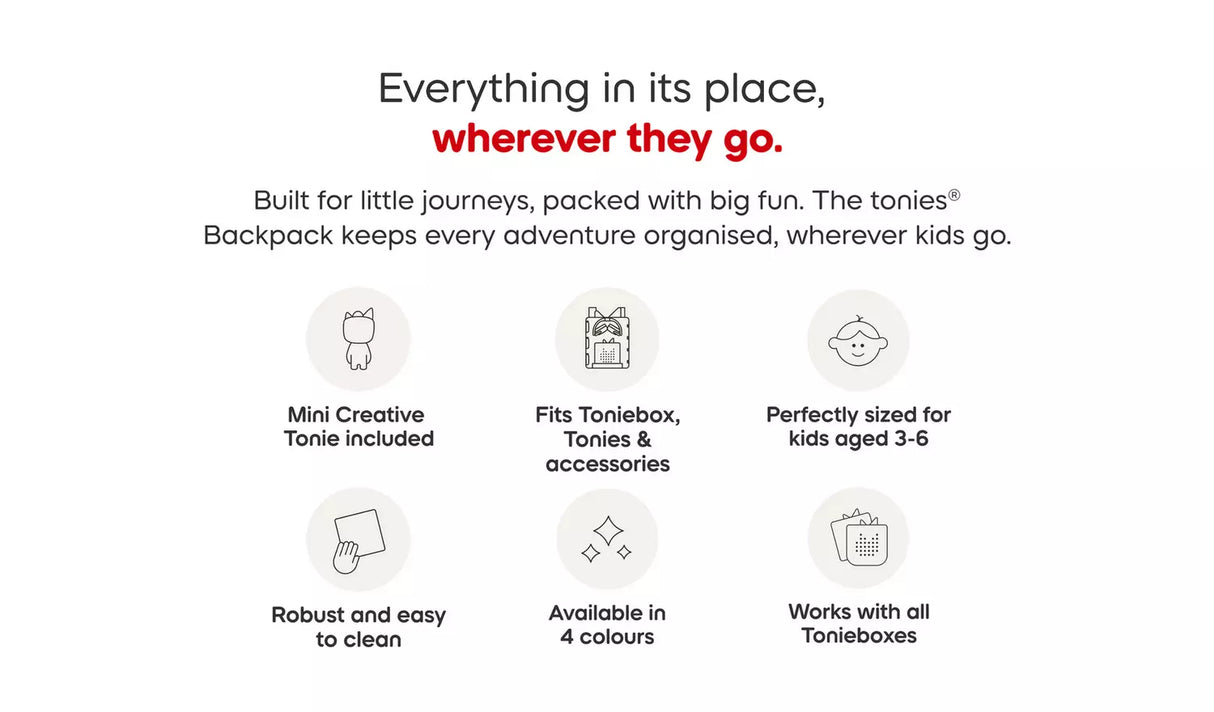 tonies Sunset Red Backpack