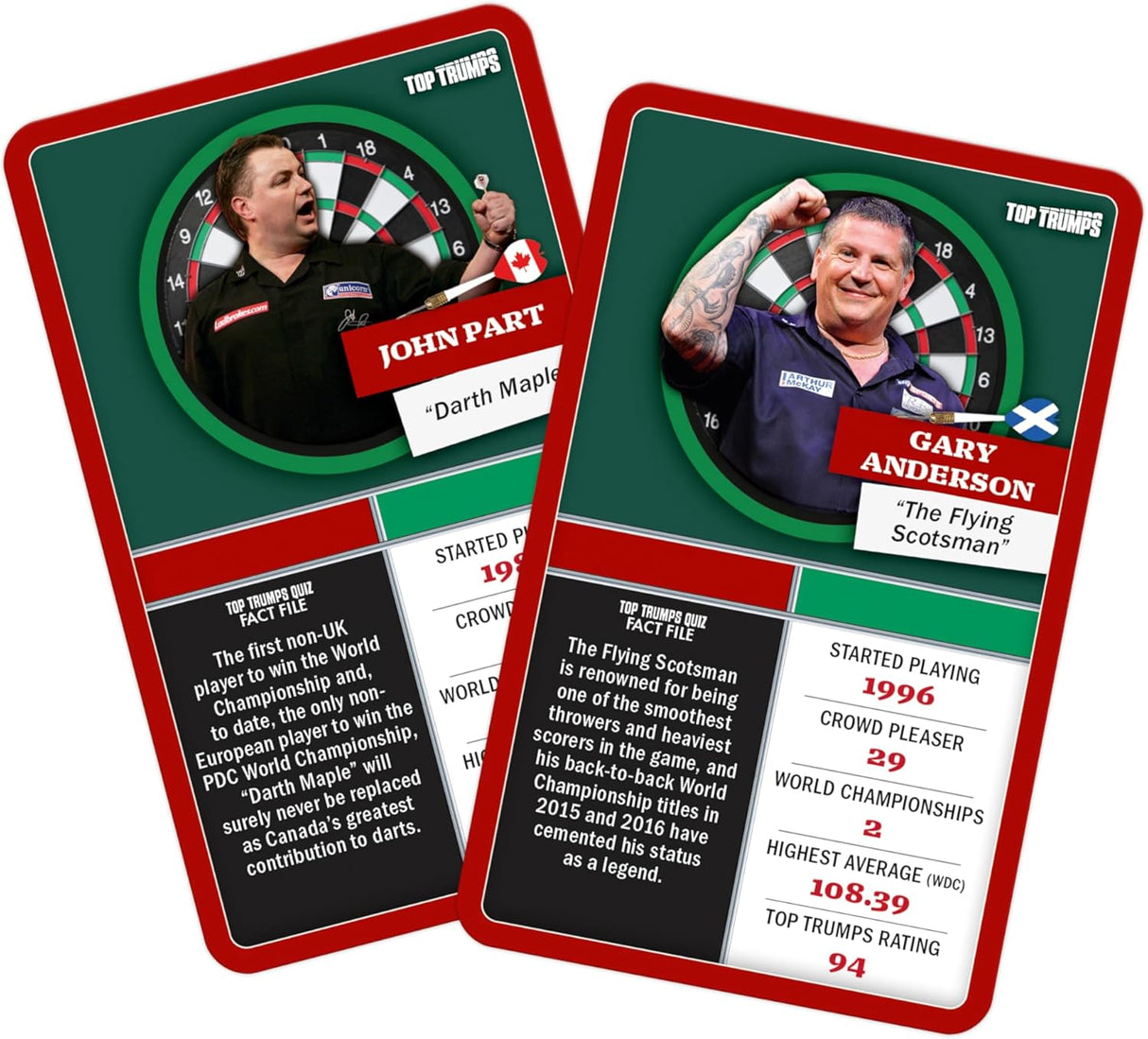 Top Trumps Top 30 Darts Greats V2 Classic Card Game