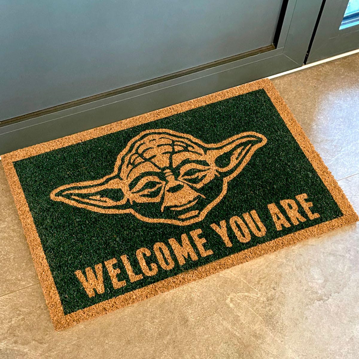 Pyramid Licenced Star Wars Yoda Doormat, Multi-Colour, 40 x 60 cm