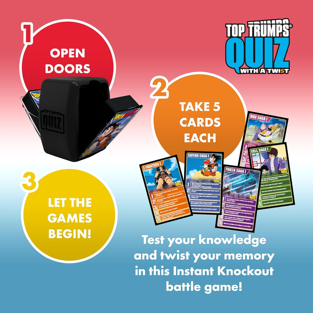 Top Trumps Dragon Ball Z Quiz Game, 500 Questions