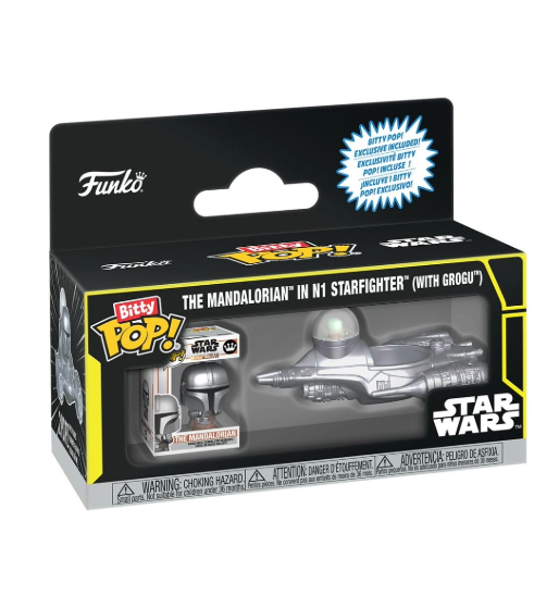 Funko Bitty POP! Ride: Star Wars - N-1 Starfighter with The Mandalorian (2.5 cm)