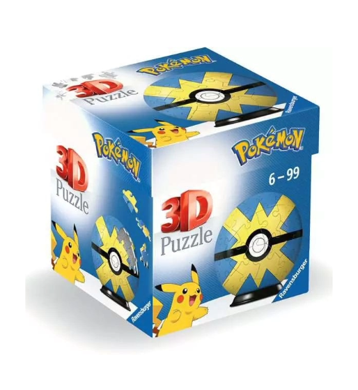 Ravensburger: Pokémon 3D Pokéball Jigsaw Puzzle - Quick Ball Edition (55 Pieces)
