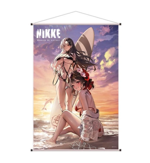 Goddess of Victory: Nikke Premium Fabric Wallscroll – Rosanna & Sakura (60 x 90 cm)