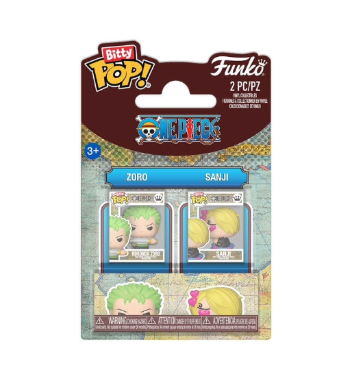 One Piece Bitty POP! Vinyl Figures 2-Pack: Zoro & Sanji (2 cm)