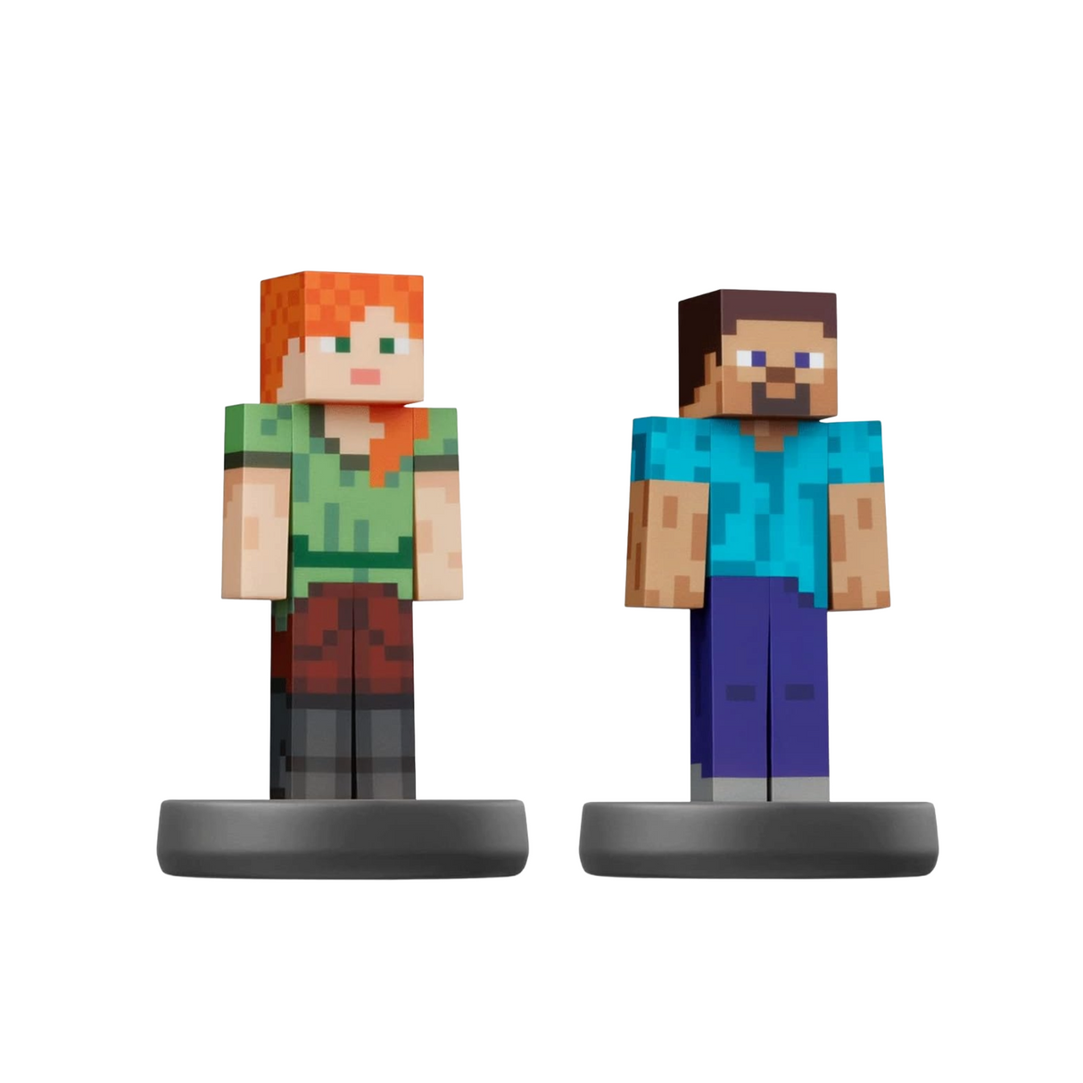 Amiibo Super Smash Brothers Steve and Alex Double Pack