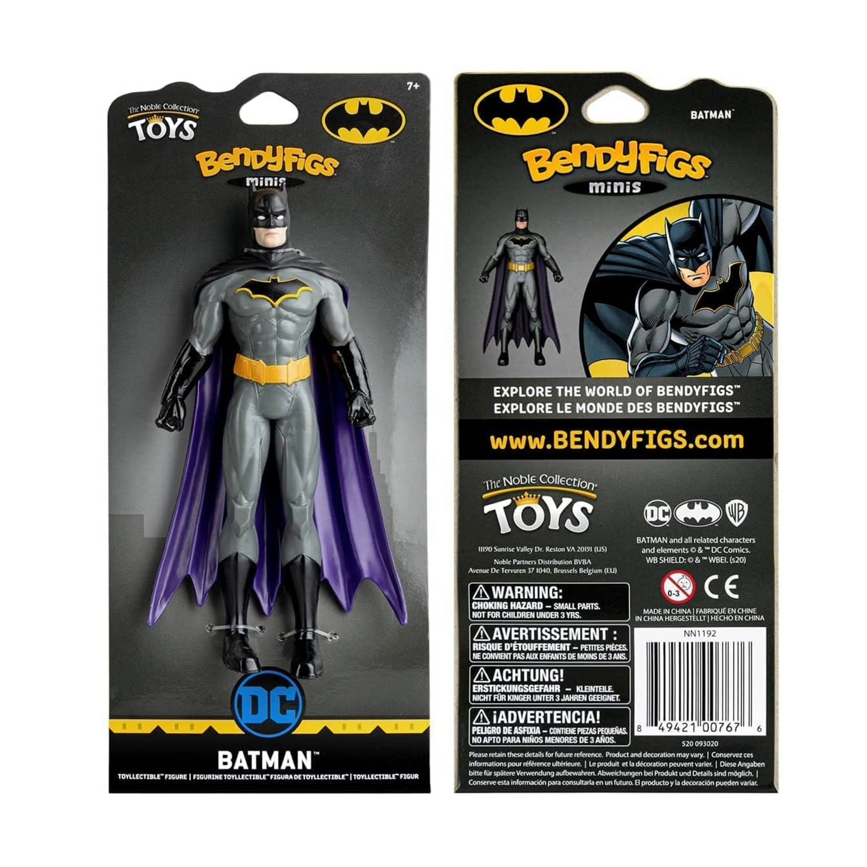 BendyFigs: DC Comics Mini Batman – 14cm (5.5in) Miniature Bendable Figure