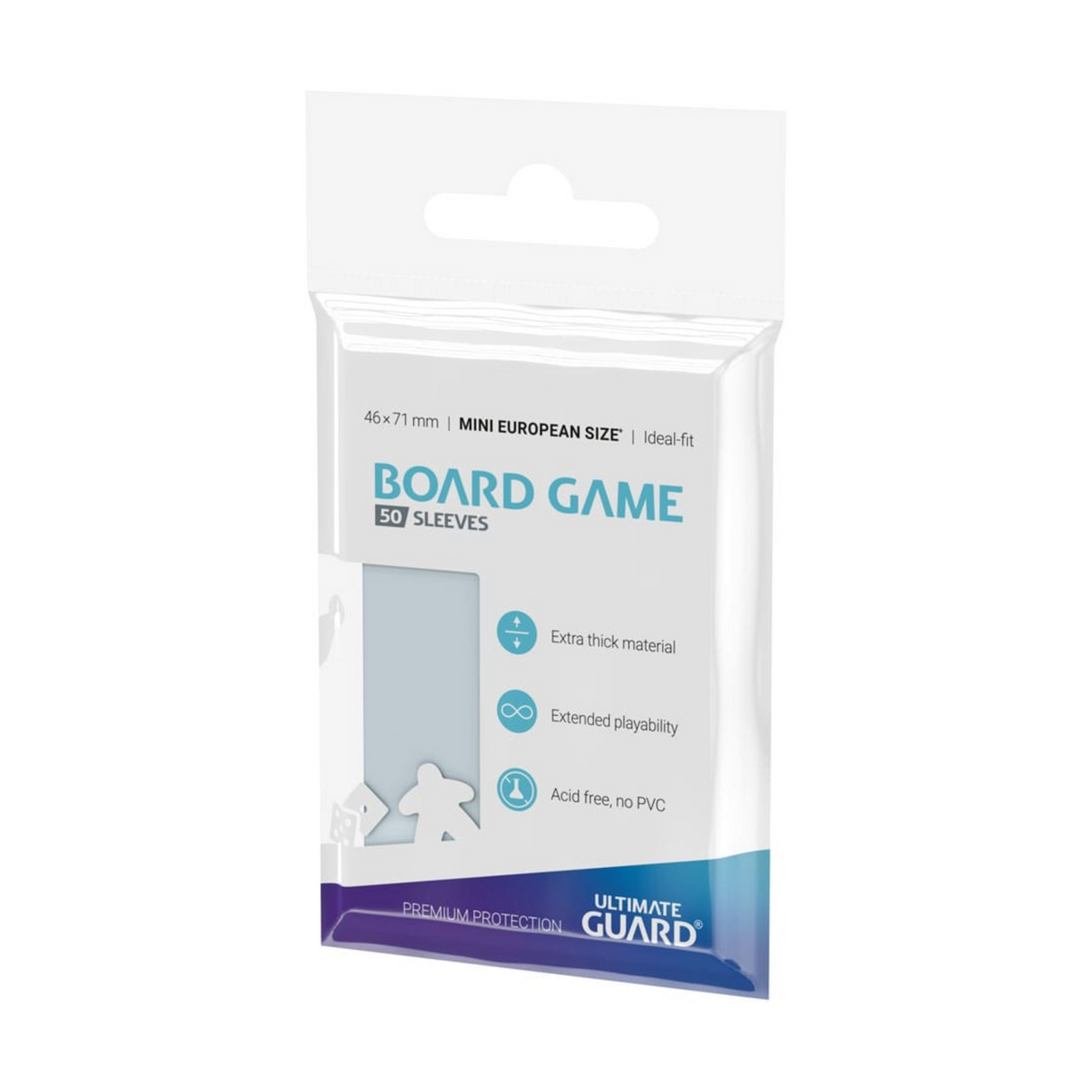 Ultimate Guard Board Game Sleeves (50 Pack) – Mini European (46 x 71 mm)