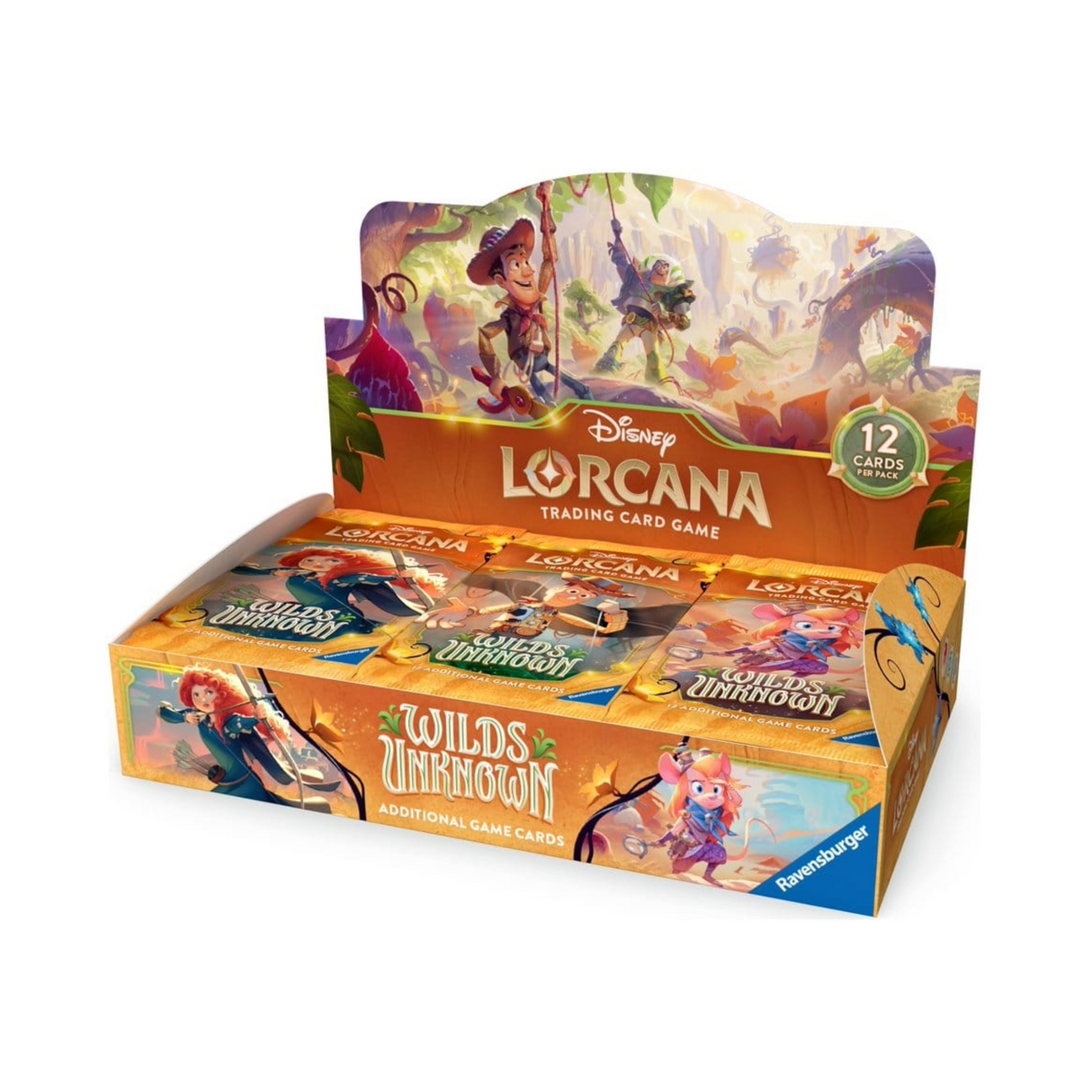 Disney Lorcana TCG: Wilds Unknown Booster Display (24 Packs) – English Edition