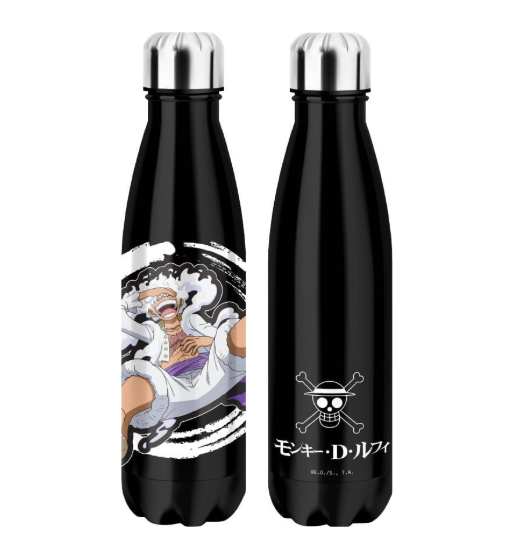 One Piece Thermo Water Bottle Luffy Gear 5 Black