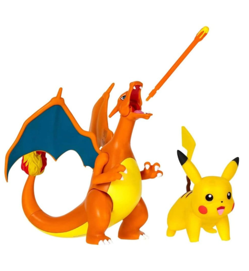 Pokémon: Charizard (11 cm) & Pikachu (5 cm) Battle Figure 2-Pack