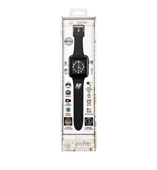 Peers Hardy: Official Harry Potter Black Silicone Strap Interactive Kids Smart Watch