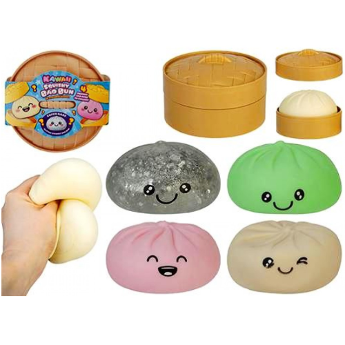 Bao Bun 8.5cm Dumpling Mystery Squishy in Steam Pot