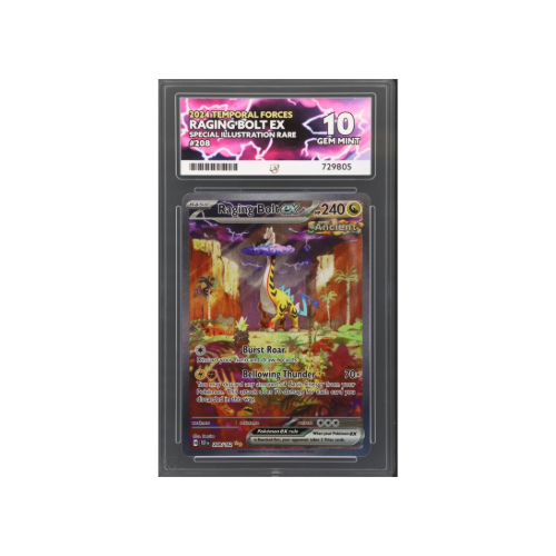 2024 Raging Bolt ex – Special Illustration Rare (208/162) – ACE GEM MINT 10 Still Wrapped