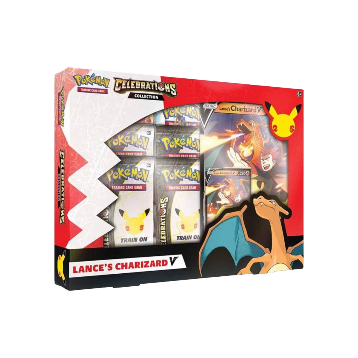 Pokémon TCG: Celebrations V Box - Lance's Charizard V & Dark Sylveon V (25th Anniversary)