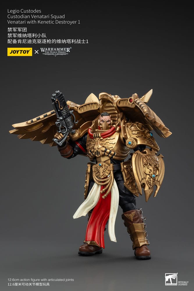 Warhammer The Horus Heresy 1/18 Action Figure: Legio Custodes Venatari Squad - Venatari with Kinetic Destroyer 1 (13cm)