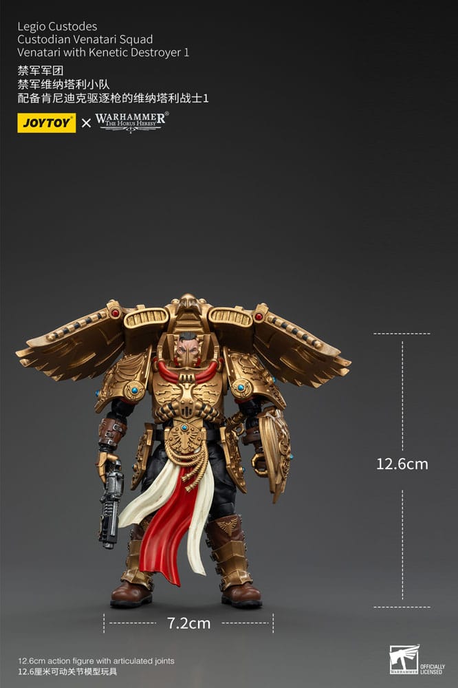 Warhammer The Horus Heresy 1/18 Action Figure: Legio Custodes Venatari Squad - Venatari with Kinetic Destroyer 1 (13cm)