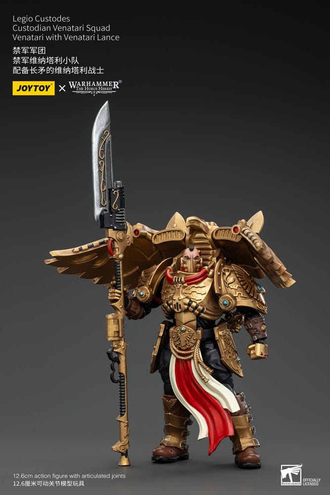 Warhammer The Horus Heresy Action Figure 1/18 Legio Custodes Custodian Venatari Squad Venatari with Venatari Lance