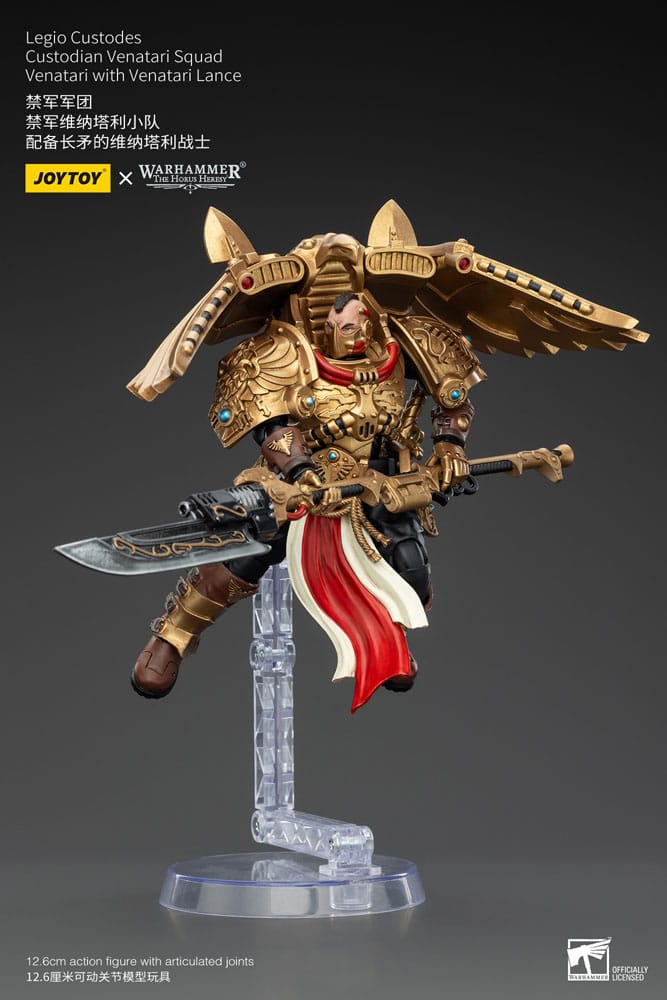 Warhammer The Horus Heresy Action Figure 1/18 Legio Custodes Custodian Venatari Squad Venatari with Venatari Lance