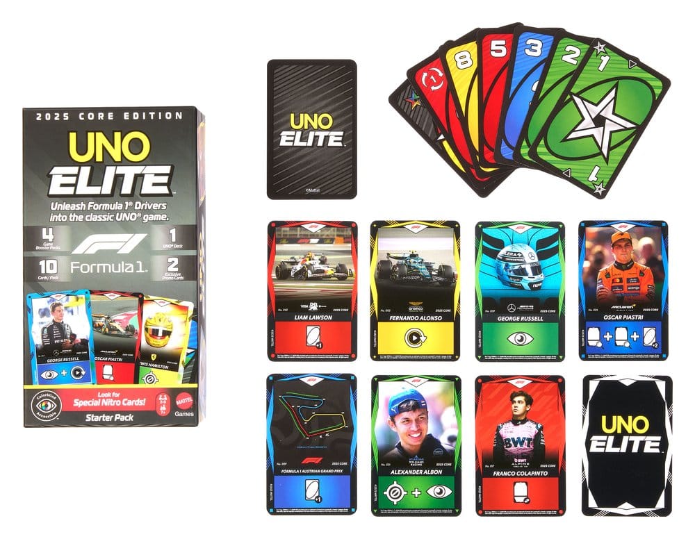 Formula 1 UNO Card Game: Elite F1 Starter Set