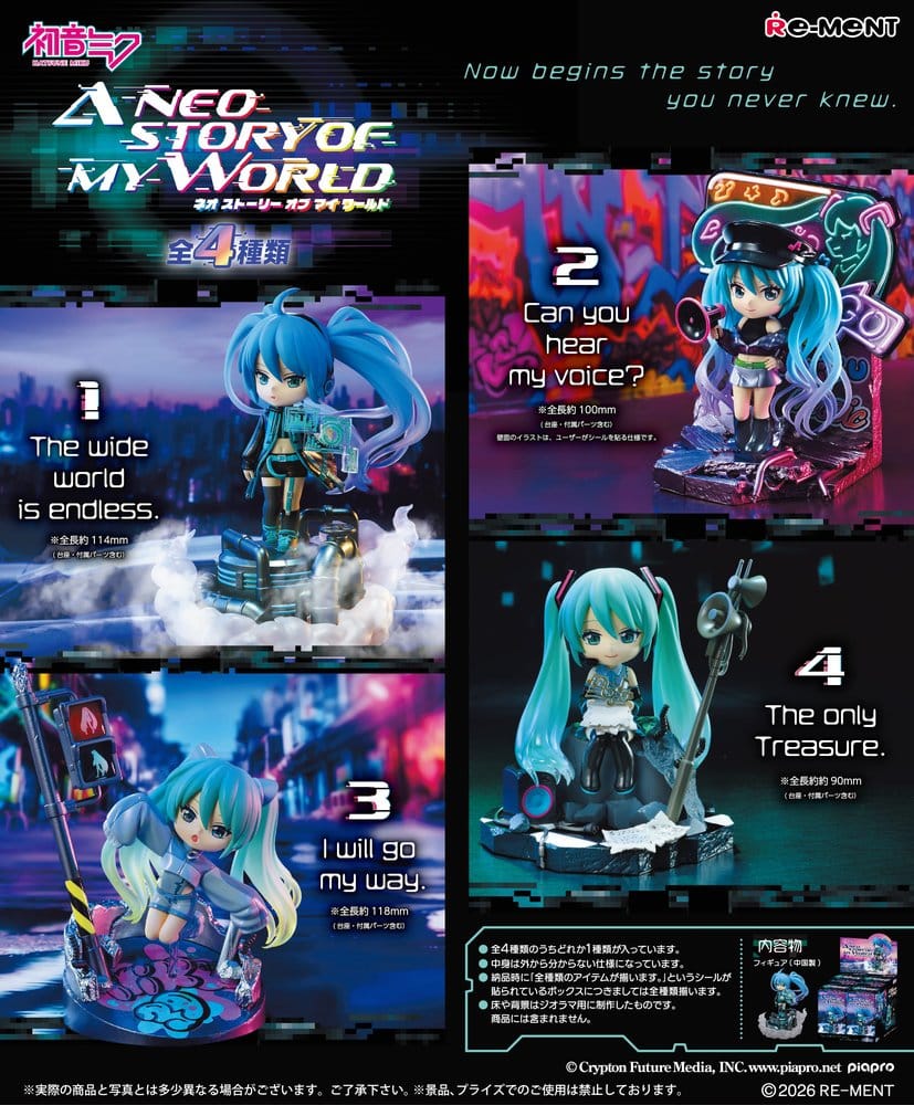 Hatsune Miku: Neo Story Mini Figure – Mystery Blind Box (Single Random Pick)