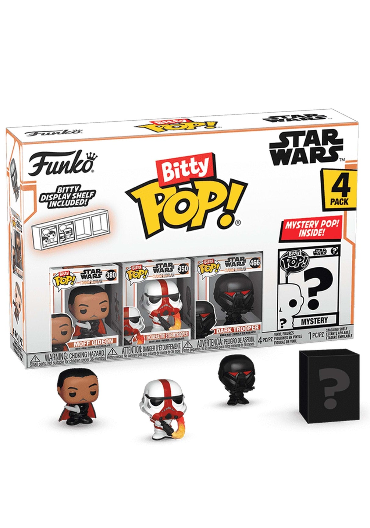 Funko Bitty POP! 4-Pack: Star Wars: the Mandalorian - Moff Gideon Collectible Vinyl Mini-Figures
