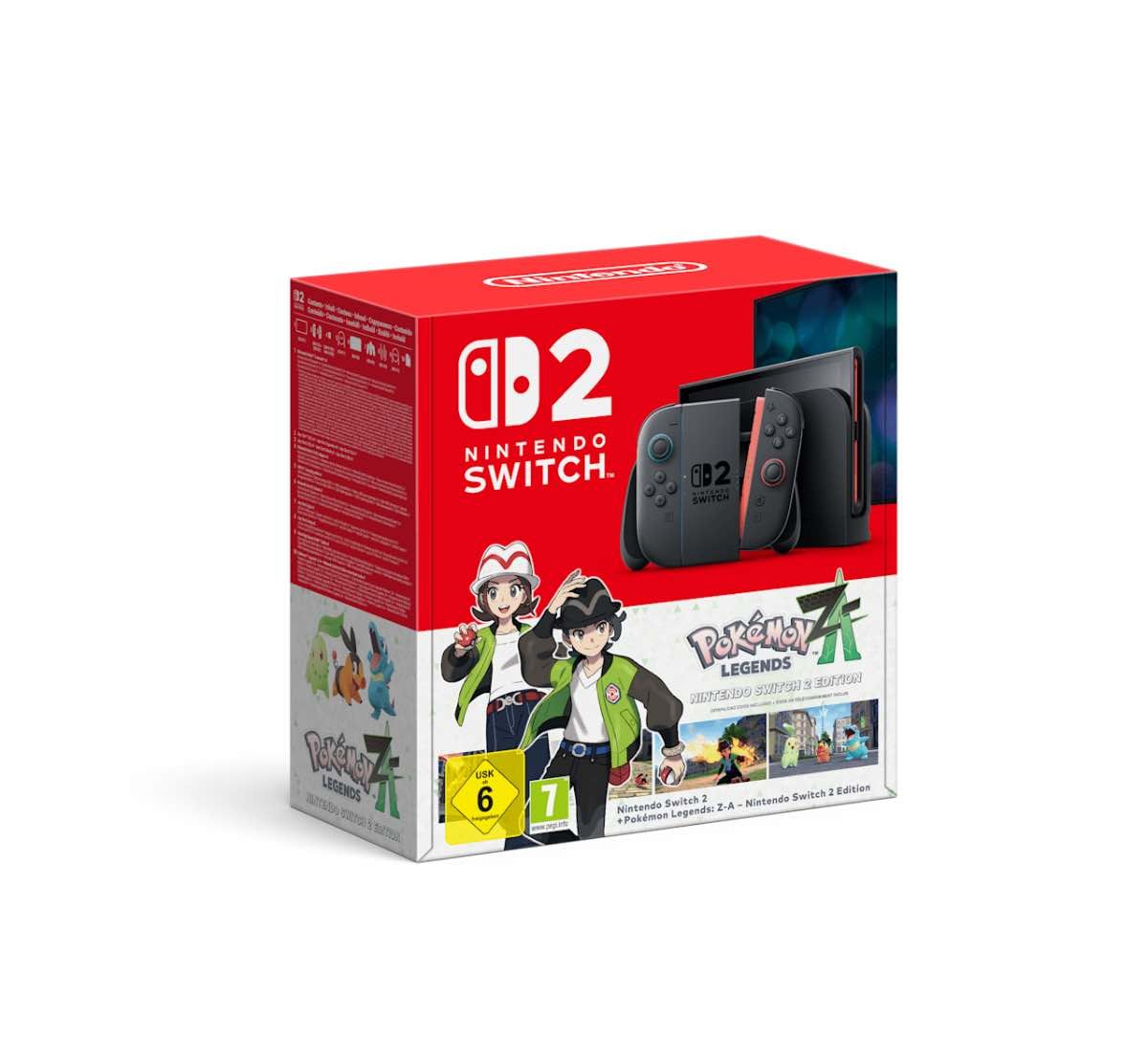 Nintendo Switch 2 + Pokmon Legends: Z-a Bundle Portable Game Console 20.1 Cm (7.9") 256 GB Touchscreen Wi-Fi Black