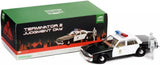 1987 Chevrolet Caprice Metropolitan Police Black and White with T-1000 Liquid Metal Android Diecast Figure