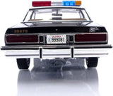 1987 Chevrolet Caprice Metropolitan Police Black and White with T-1000 Liquid Metal Android Diecast Figure