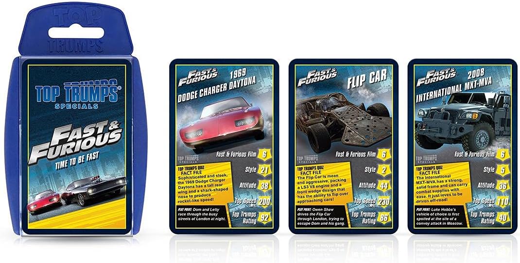 Top Trumps Special Fast and Furious Card Game