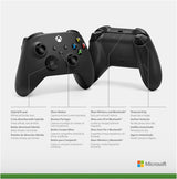 Xbox Wireless Controller  Carbon Black Series X S One and Windows Devices
