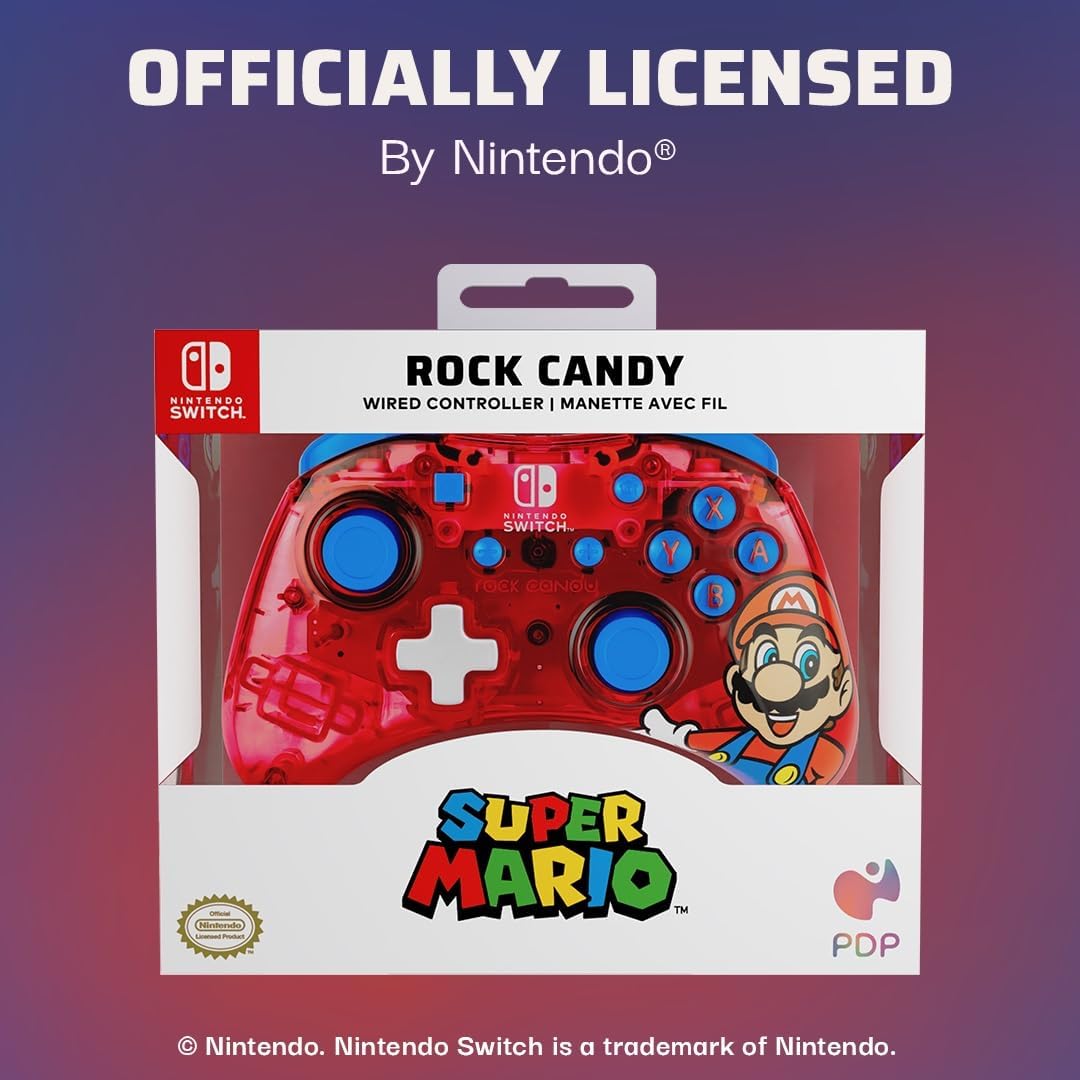 Rock Candy Wired Controller - Mario