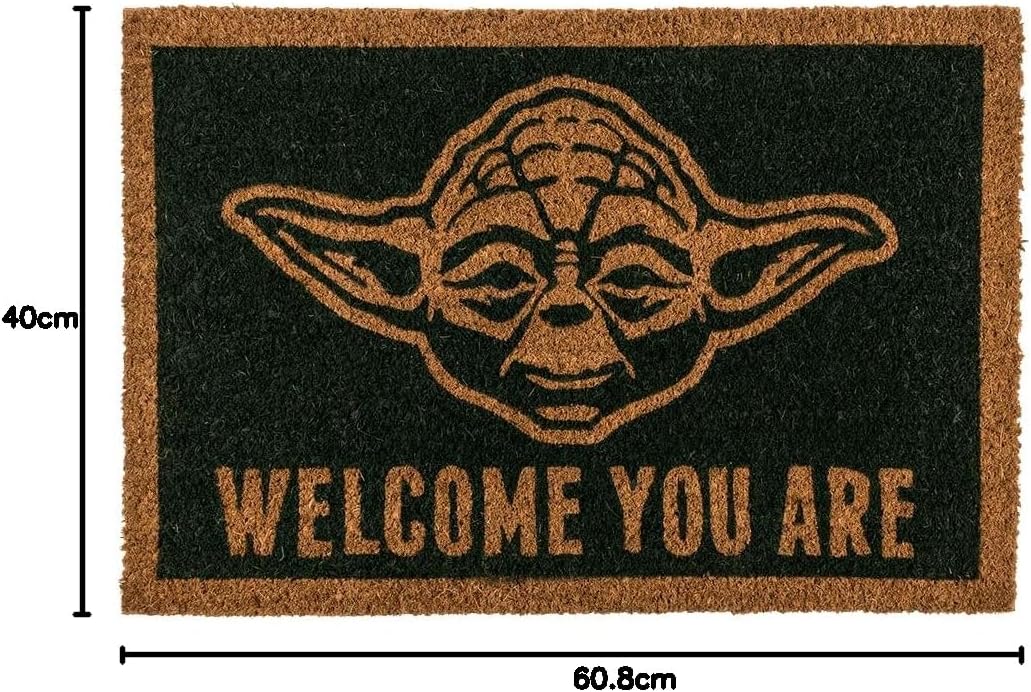 Pyramid Licenced Star Wars Yoda Doormat, Multi-Colour, 40 x 60 cm