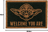 Pyramid Licenced Star Wars Yoda Doormat, Multi-Colour, 40 x 60 cm
