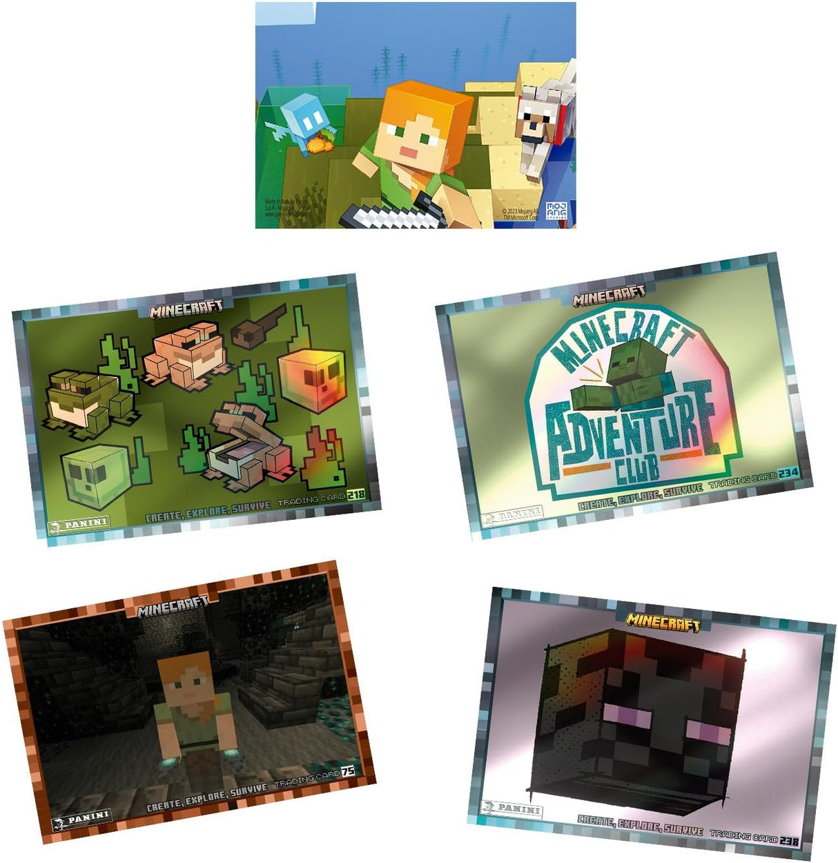 Minecraft Create Explore Survive Trading Card x18 Packs