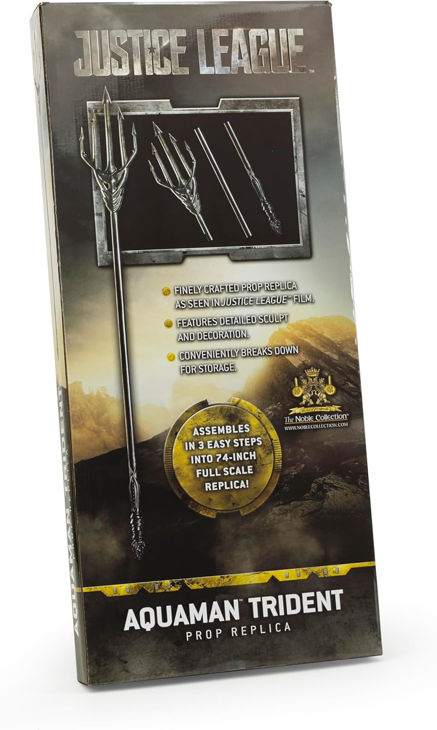 The Noble Collection DC Comics Aquaman's Trident - 73.5in (187cm) Long Lightweight Cosplay Replica