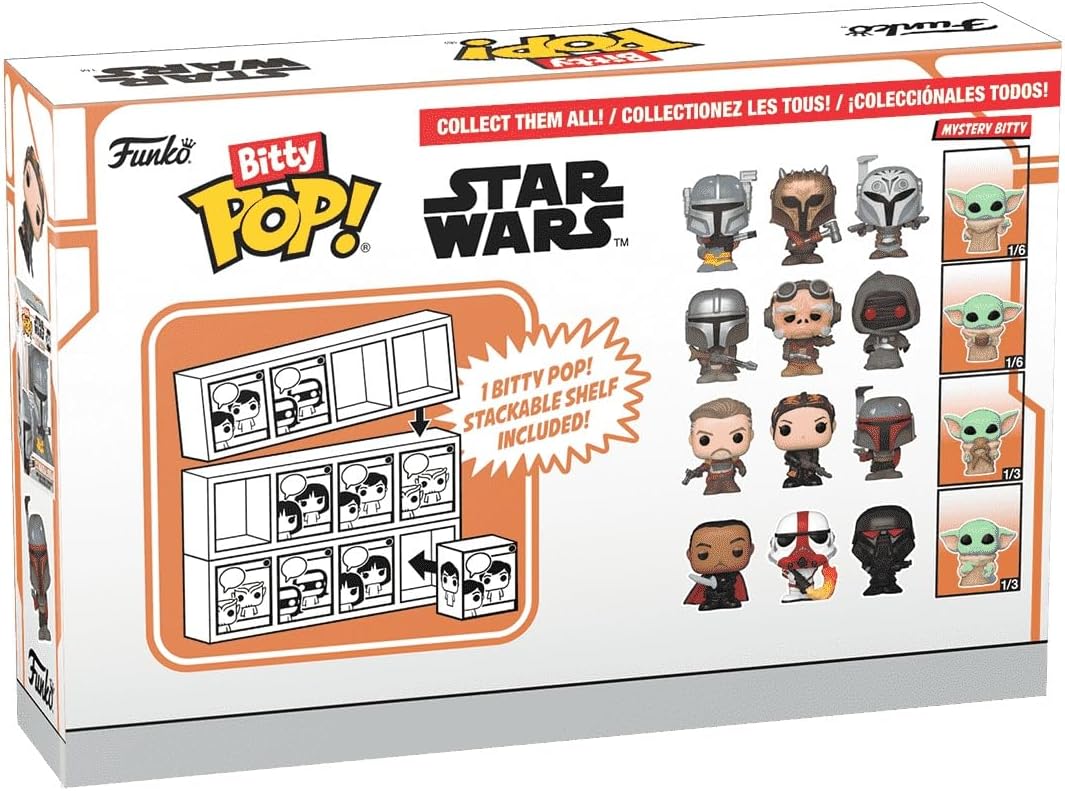Funko Bitty POP! 4-Pack: Star Wars: the Mandalorian - Marshal Collectible Vinyl Mini-Figures