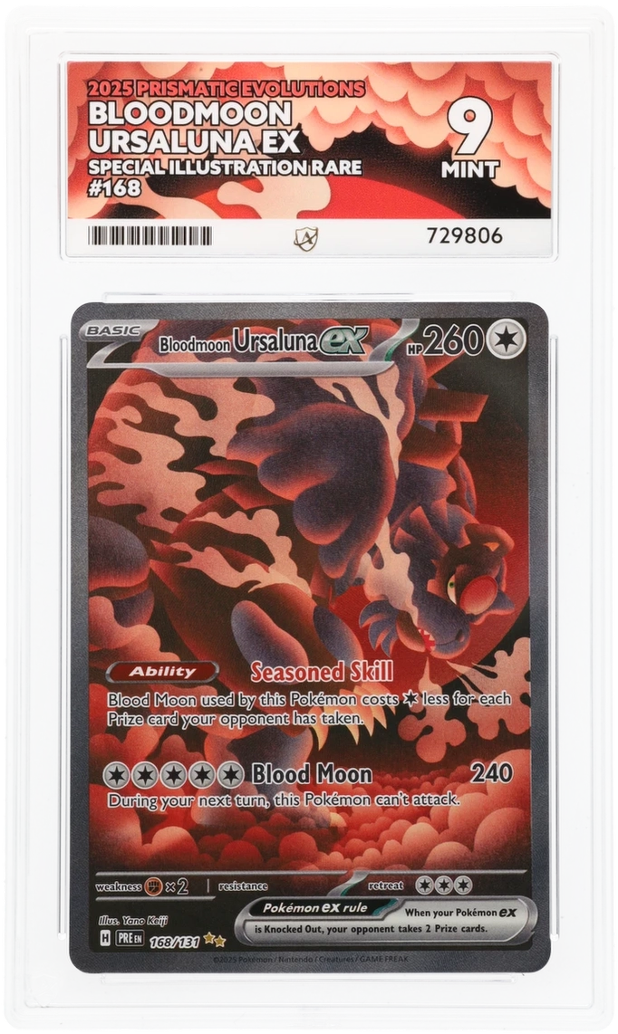 2025 - Bloodmoon Ursaluna ex - Prismatic Evolutions - 168/131 - Special Illustration Rare