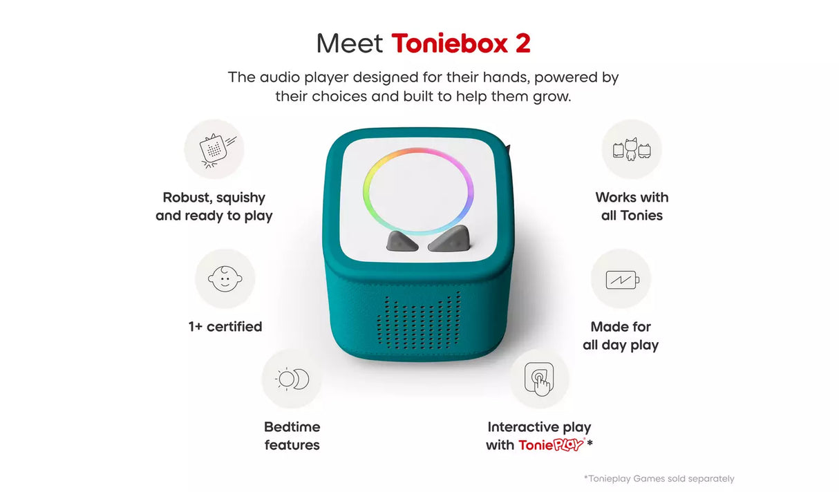 Toniebox 2 Starter Set: Tropical Teal with Creative-Tonie
