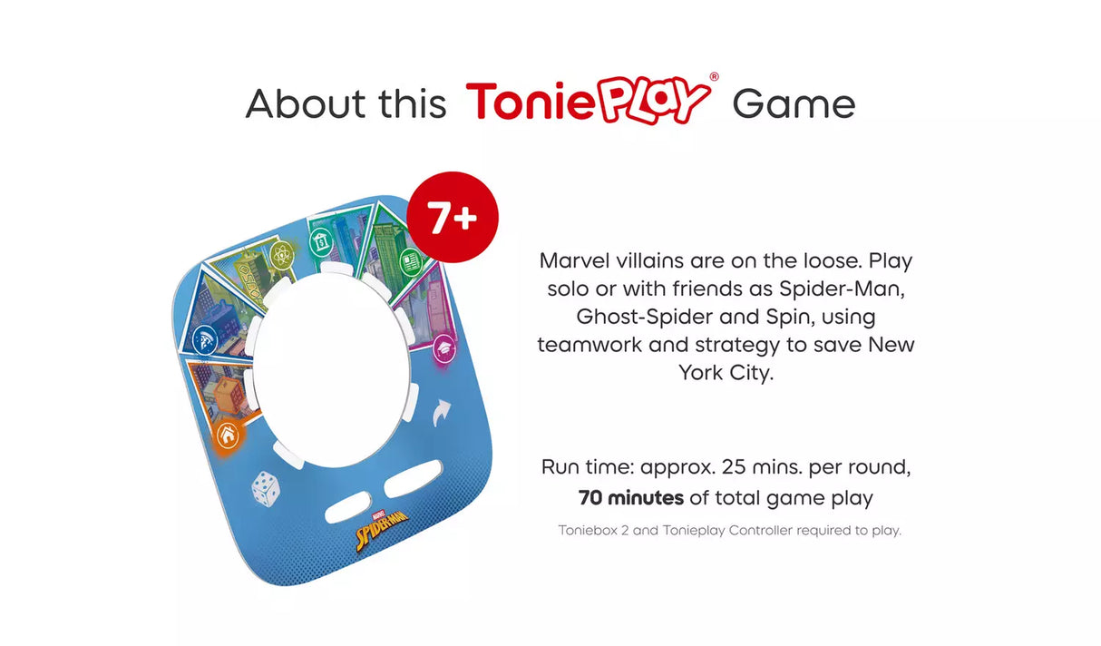 tonies Tonieplay SpiderMan Neighbourhood Hero Game
