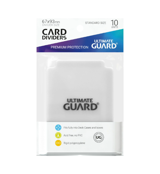 Ultimate Guard Card Dividers Standard Size (10) - Transparent