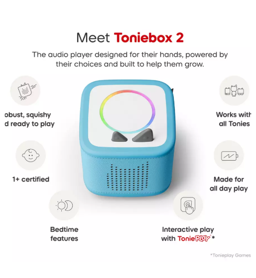Toniebox 2 Starter Set: Sky Blue with Creative-Tonie (Rubie UK Edition)